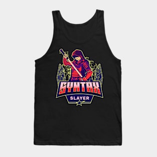 Syntax Slayer Funny Anime Computer Programmer Tank Top